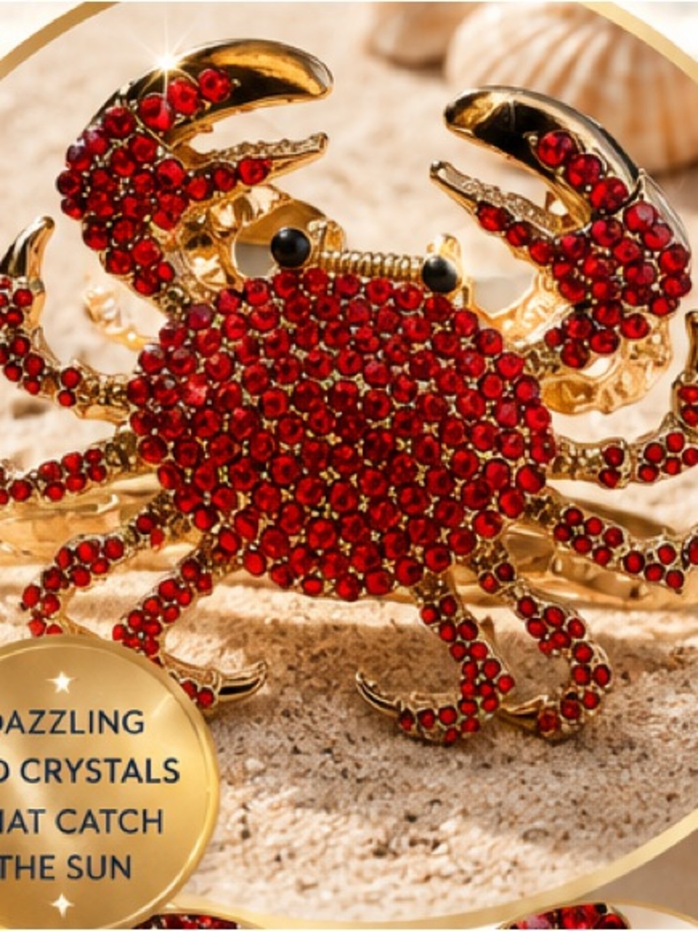 Piper.k Crab Hair Clip - Picture 2 of 2